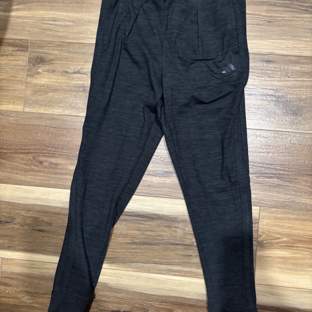 Adidas Girls’ 3-Stripe Cuffed Mélange Jogger